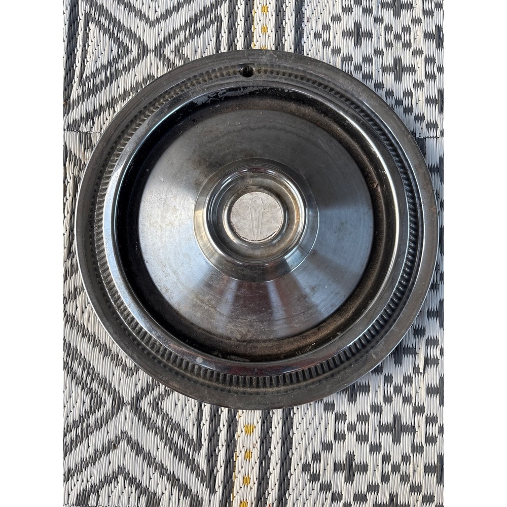 Vintage Plymouth Volare Valiant Chrome Hubcap 13.5 Inch Wheel CoverMopar V Logo